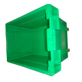 Pantone Green Retroflected Inserting Container for Vegetable transportation/plastic inserting container